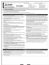 Mitsubishi Electric MSZ-GS30-36NA2 User manual