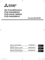 Mitsubishi Electric PUZ-HA24NHA1 User manual