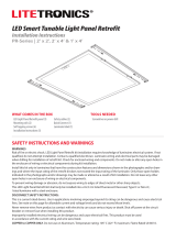 Litetronics PR-Series LED Smart Tunable Light Panel Retrofit User manual