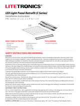 Litetronics PRC Series LED Light Panel Retrofit User manual