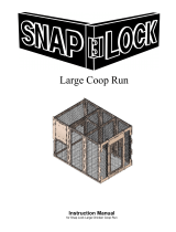 SNAP LOCK Large Coop Run Extension Kit User manual