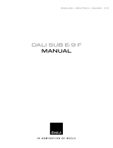 Dali SUB E-9 F User manual
