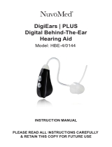 NuvoMed HBE-4 Digital Behind The Ear Hearing Aid User manual