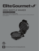 Elite Gourmet EWM013(A-Z) Nonstick Mini Waffle Breakfast Maker User manual