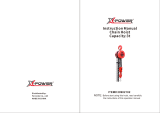 X-POWER X-POWER 20902102 Block Chain Hoist User manual