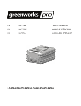 Greenworks Pro LB602 User manual