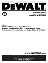 DeWalt DCF630B XR User manual