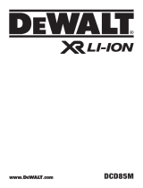 DeWalt DCD85M User manual