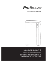 ProBreeze PB-D-23 User manual