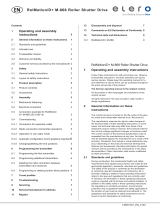 elero D+ M-868 Roller Shutter Drive User manual