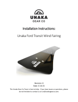 UNAKA Ford Transit Wind Fairing User manual