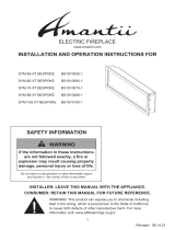 Amantii SYM-50-XT-BESPOKE Built-In Electric Fireplace User manual
