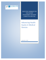 FDA Advancing Health Medical Devices User manual