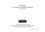 TTI LISN 1600 Line User manual