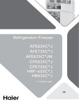 Haier AFE635C*J Refrigerator Freezer User manual