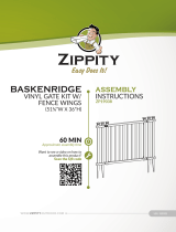 Zippity Baskenridge Vinyl Gate Kit User manual