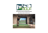 24 7 GOLF Golf Simulator User manual