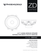 Phoenix GoldZDSV4C ZDSV6C 6.5 Inch/1650mm Midbass Speaker Suitable for Select Volvo Vehicles