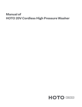HOTO 20V Cordless High Pressure Washer User manual