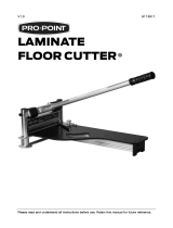 PRO POINT PRO-POINT 9113911 Laminate Floor Cutter User manual