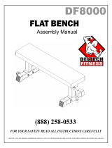 Deltech Fitness DF8000 Flat Bench User manual