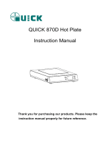 Quick 870D User manual