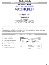 SelectBlinds 1-3/8 Inch Wood Blinds for Windows User manual