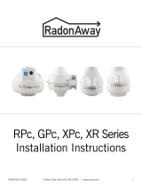 RadonAway 23019-1 User manual