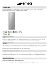 Smeg FA490URX Bottom Freezer Refrigerator User manual