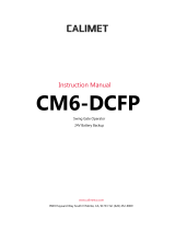 Calimet CM6-DCFP User manual