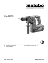 Metabo KHA 36 LTX User manual