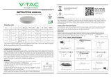 V TAC V-TAC VT-60006 Back Lit LED Panel User manual