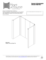 Luxart Square and Rectangular Shower Wall Kits User manual