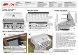 Ruby B-NG Ruby 4 Burner Pro Sear 36 Gas Grill User manual