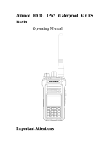 Ailunce HA1G IP67 Waterproof GMRS Radio User manual