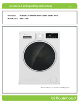 ROBINHOOD CA845W Washing Machine Dryer Combo User manual