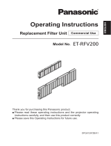 Panasonic ET-RFV200 User manual