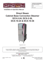 Crown DCX Series Direct Steam Cabinet Base Convection Steamer User manual
