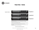 Crown 1 Series Power Tech Amplifier User manual