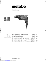 Metabo SE4000 User manual