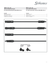 Staubli MC4/MC4-Evo 2 PV Cable Lead or Cable Extension User manual