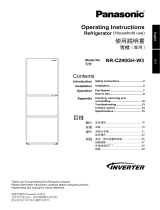 Panasonic NR-C290GH-W3 User manual