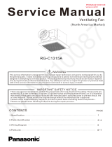 Panasonic RG-C1315A User manual