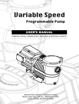 Pentair Variable Speed Programmable Pump User manual