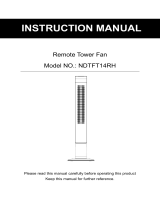 Fans NDTFT14RH User manual