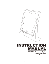 FENCHILIN LED Hollywood Style Vanity Mirror User manual