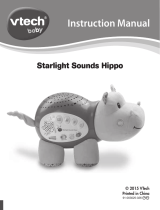 VTech 180963 Starlight Sounds Hippo User manual