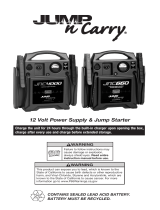 Jump-N-Carry JUMP n carry MJS660 12 Volt Power Supply and Jump Starter User manual