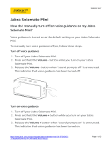 Jabra Solemate Mini Operating instructions