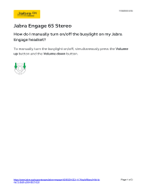 Jabra Engage 65 Stereo Operating instructions